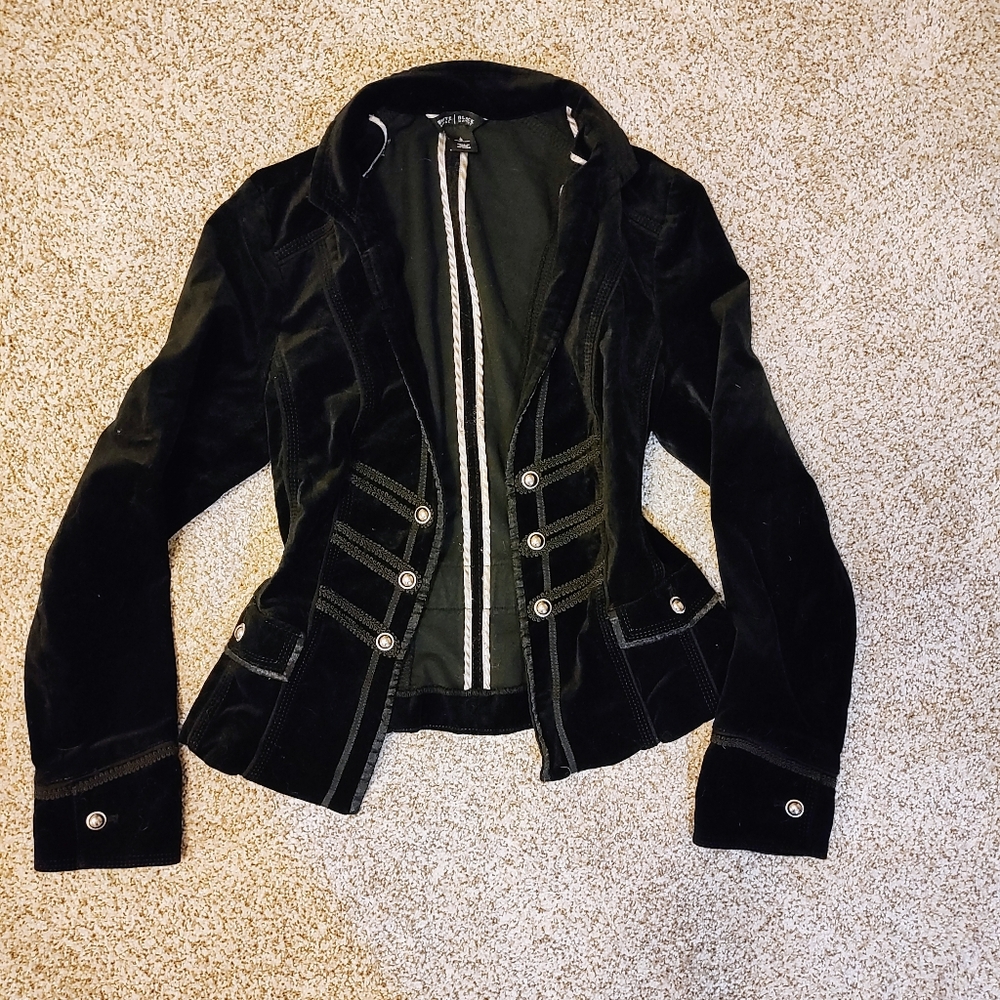 White House Black Market Black Velvet Blazer